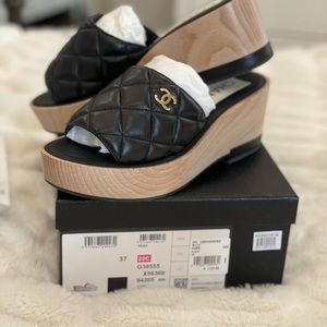 CHANEL Quilted Clog Mule